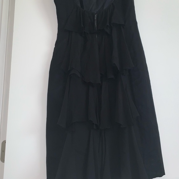 VINTAGE* Goregeous black silk wiggle dress - Picture 1 of 7